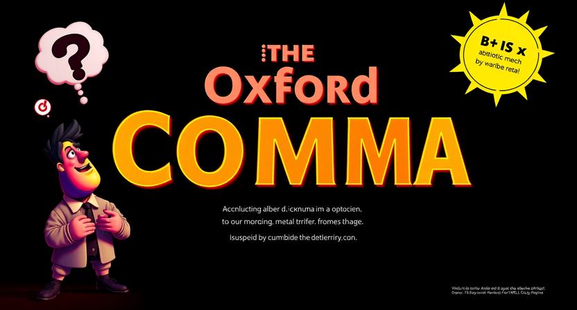 Oxford comma examples and usage